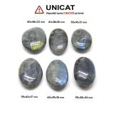 Palm Stone Labradorit Natural - 55-61 x 28-48 x 18-22 mm - (XXL) - 1 Buc